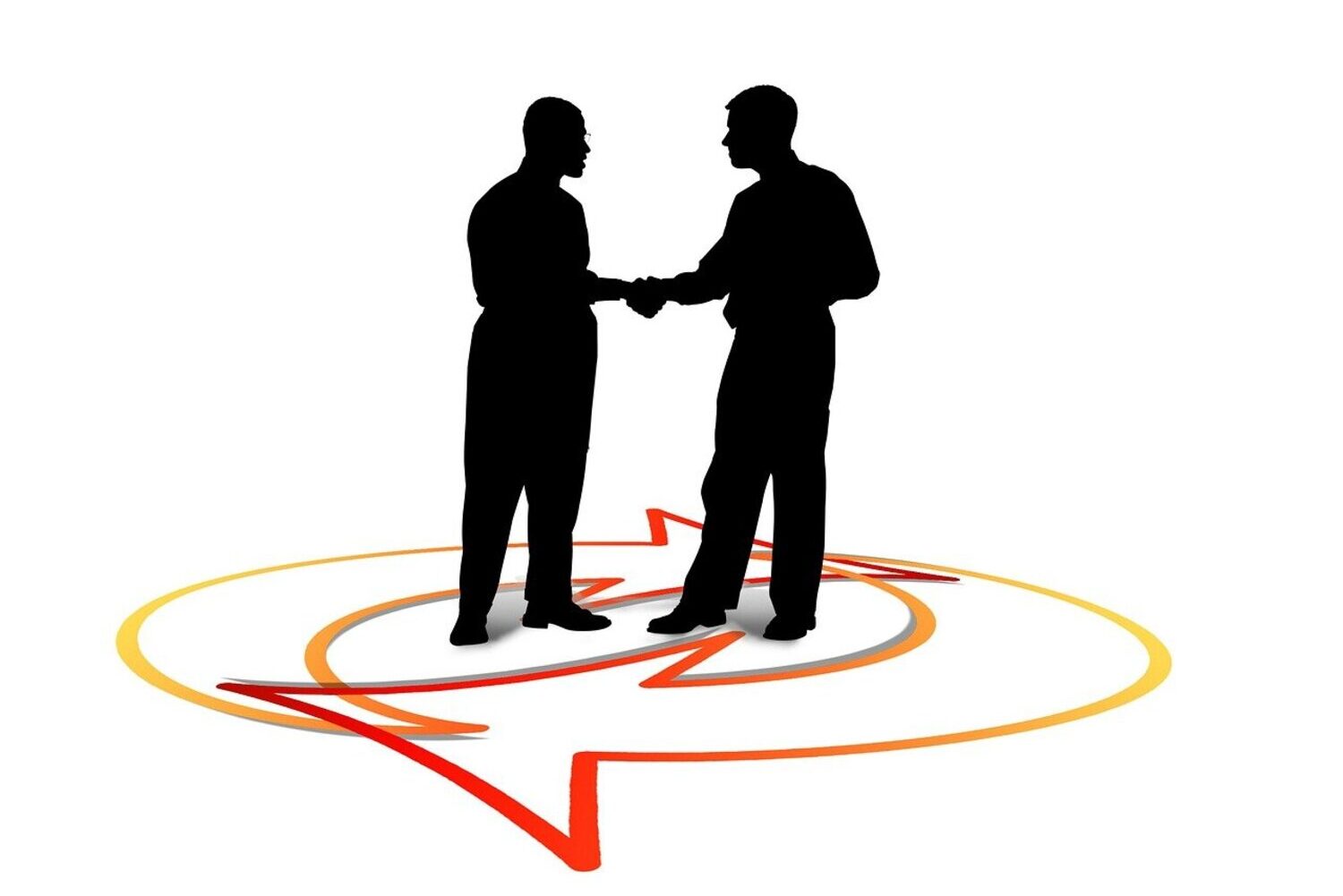 握手している画像